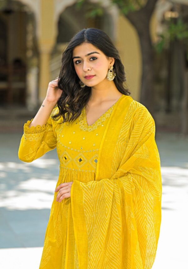 Premium Cotton A-Line Dress - Image 4
