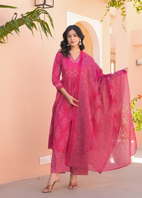 Premium Cotton A-Line Dress - Image 4