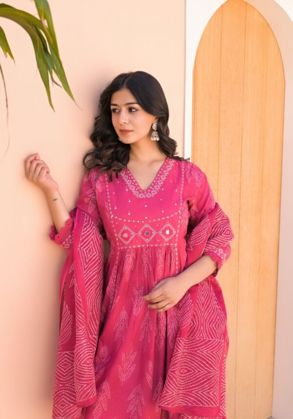 Premium Cotton A-Line Dress - Image 5