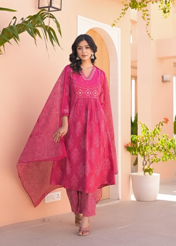 Premium Cotton A-Line Dress