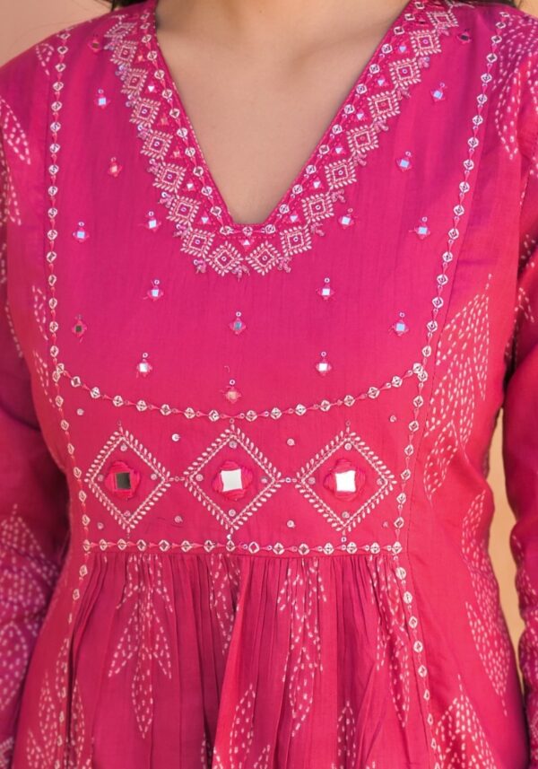 Premium Cotton A-Line Dress - Image 8