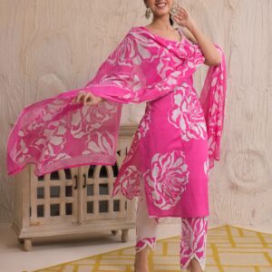 Premium Cotton Floral Print  Kurti