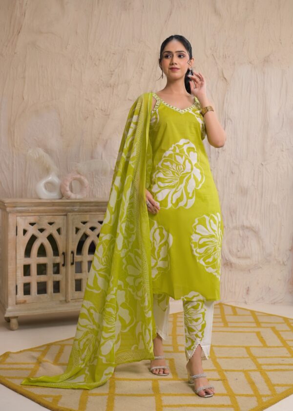 Premium Cotton Floral Print  Kurti