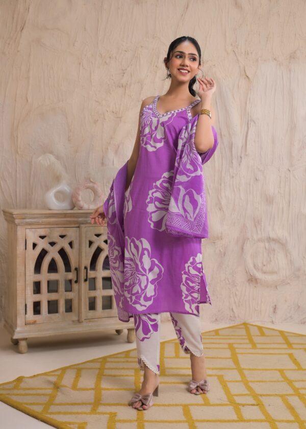 Premium Cotton Floral Print  Kurti