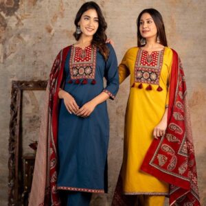 Premium Cotton  Block Printed Set