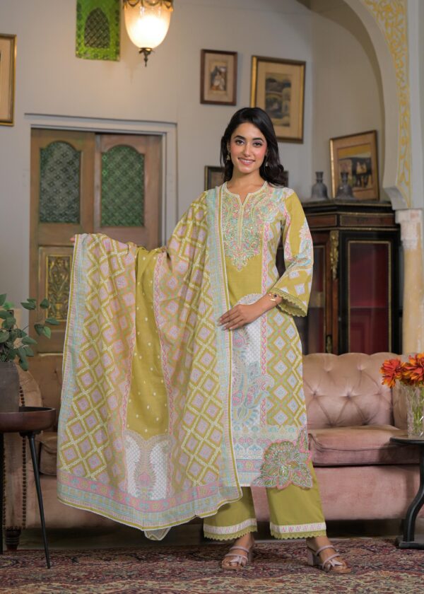 Elegant Cotton Pakistan Suit - Image 4