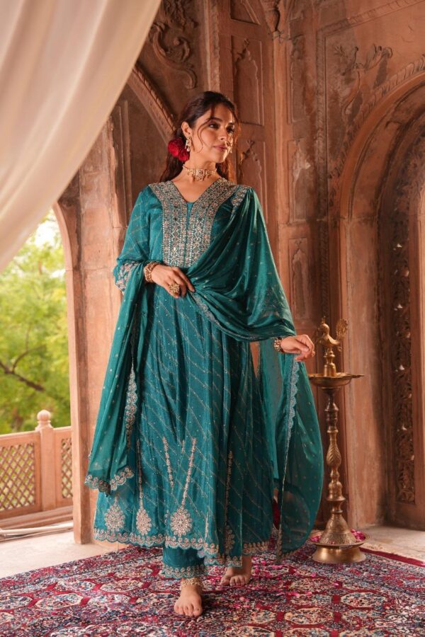 Pure Chinon  Anarkali - Image 2
