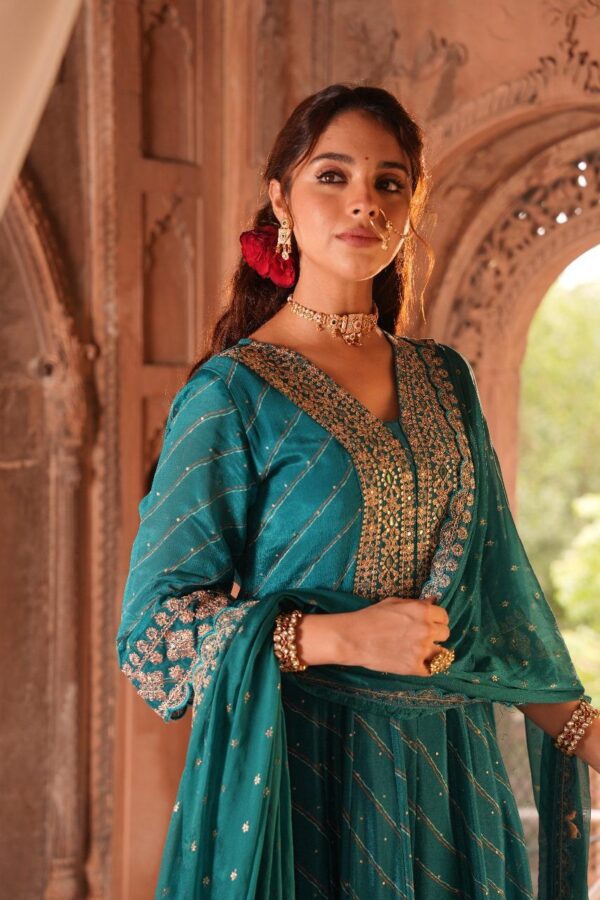 Pure Chinon  Anarkali - Image 3