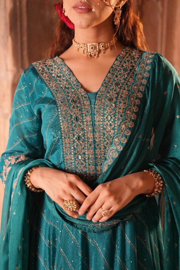 Pure Chinon  Anarkali - Image 7