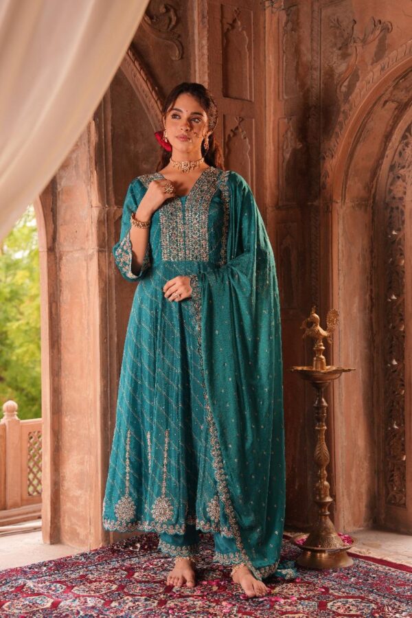 Pure Chinon  Anarkali - Image 8