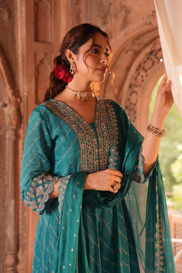 Pure Chinon  Anarkali - Image 9