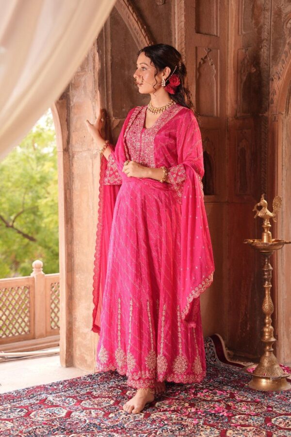 Pure Chinon  Anarkali - Image 6