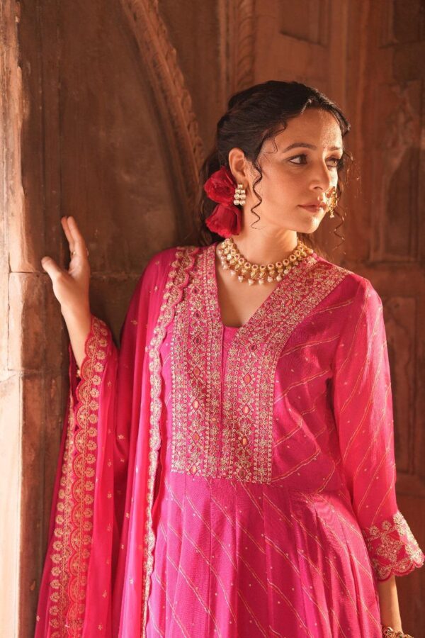 Pure Chinon  Anarkali - Image 8