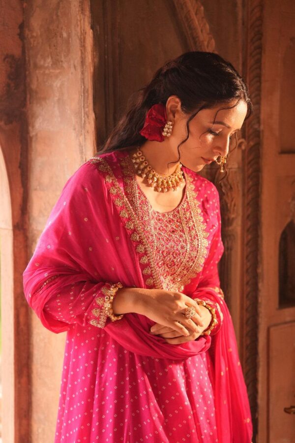 Pure Chinon  Anarkali Set - Image 5