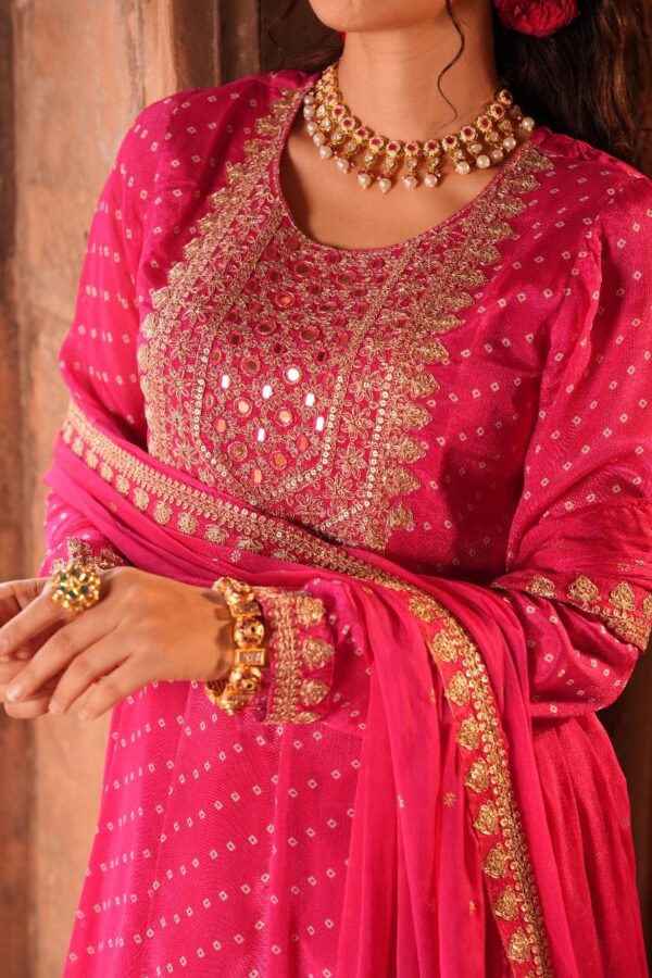 Pure Chinon  Anarkali Set - Image 7