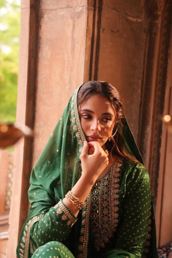 Pure Chinon  Anarkali Set - Image 2