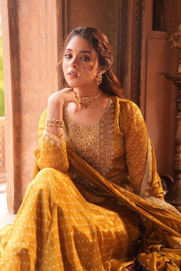 Pure Chinon  Anarkali Set - Image 4