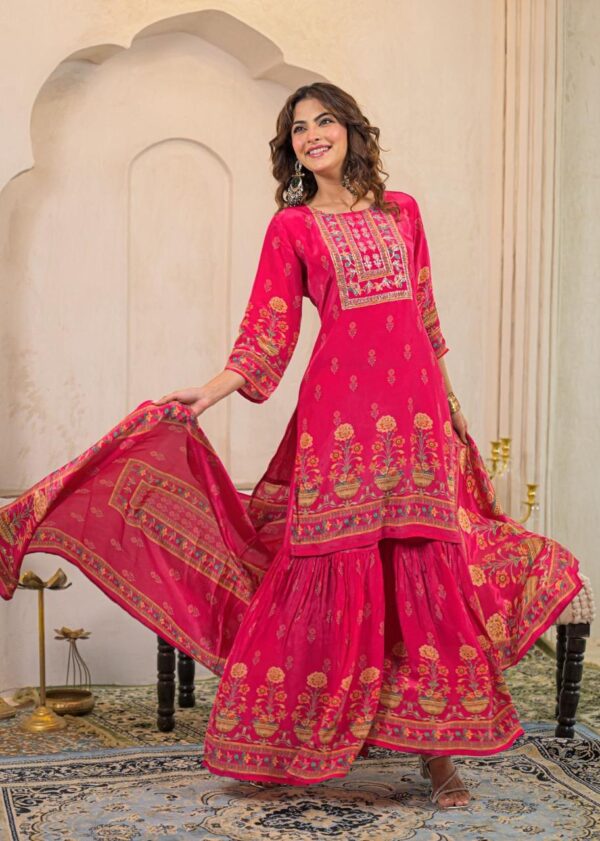 Pure Crape Designer  Garara Set