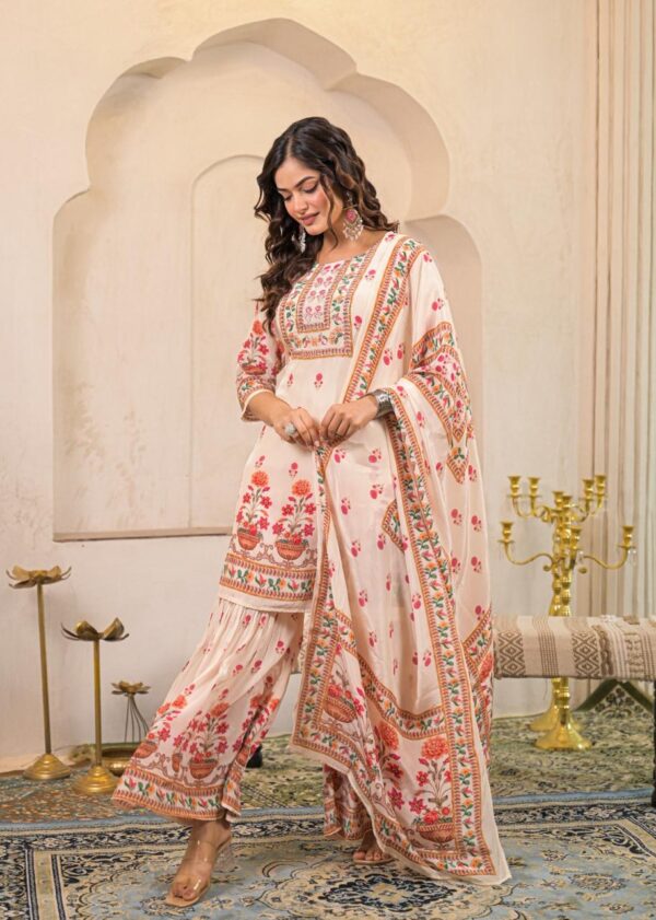 Pure Crape Designer  Garara Set - Image 6