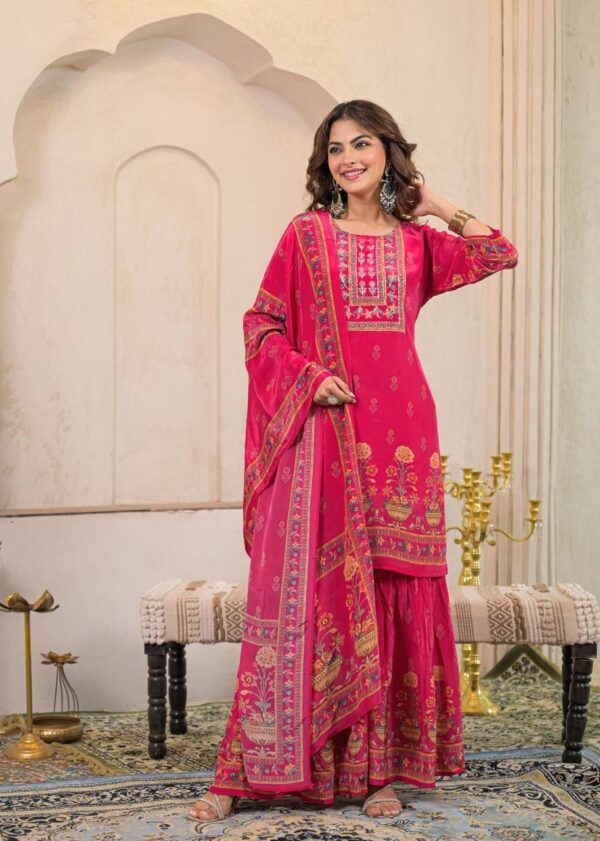 Pure Crape Designer  Garara Set - Image 5