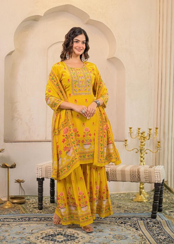 Pure Crape Designer  Garara Set