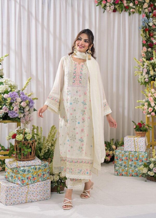 Premium Mul Chanderi Kurta - Image 3