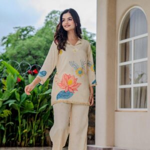 Premium Pure Muslin Cords Set