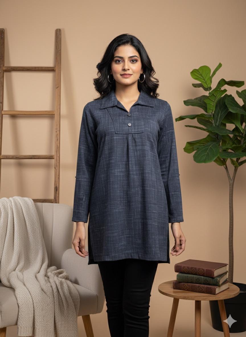 Premium Knitted Cotcot Wool Designer Top