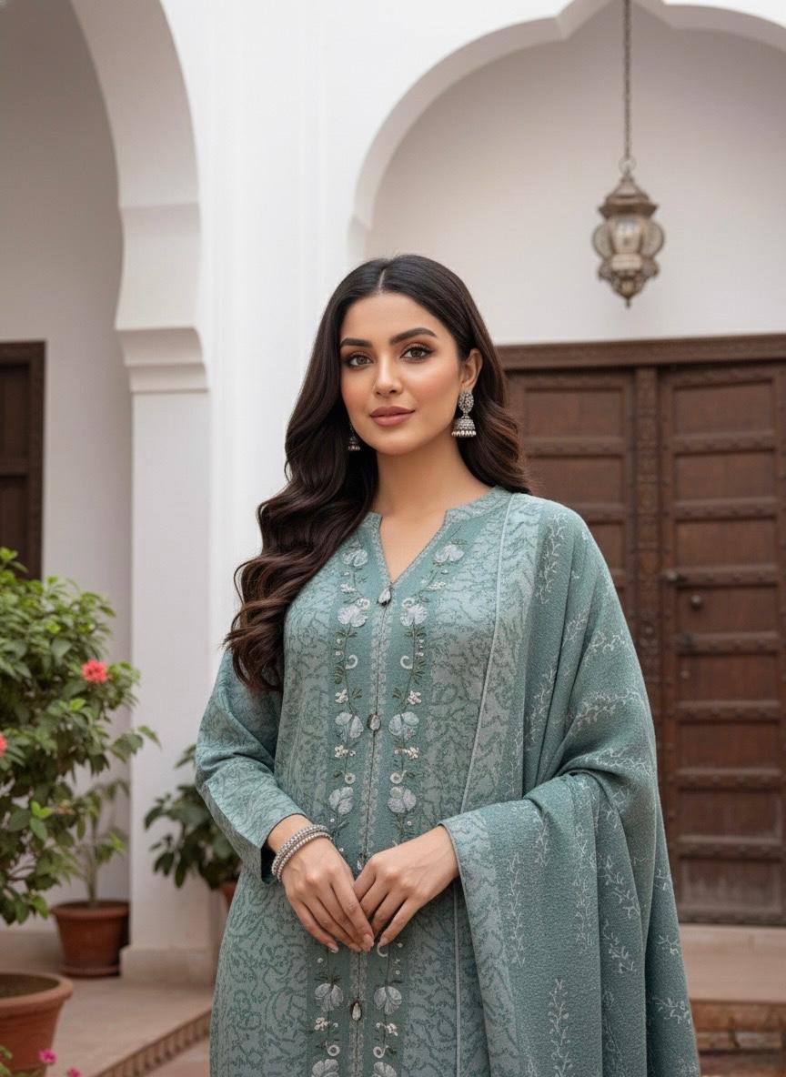 Premium Knitted Woolen Designer - Image 2